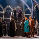 Draco Malfoy (Alex Price) talks to the Wizarding World in Harry Potter and the Cursed Child.